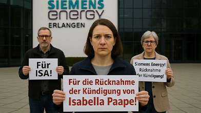 KI-generiertes Foto: Rücknahme der Kündigung von Isabella Paape