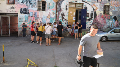 Mittagspause bei der gewerkschaftsnahen Initiative Radnicki Glas in Belgrad | Foto: Lars Hirsekorn
